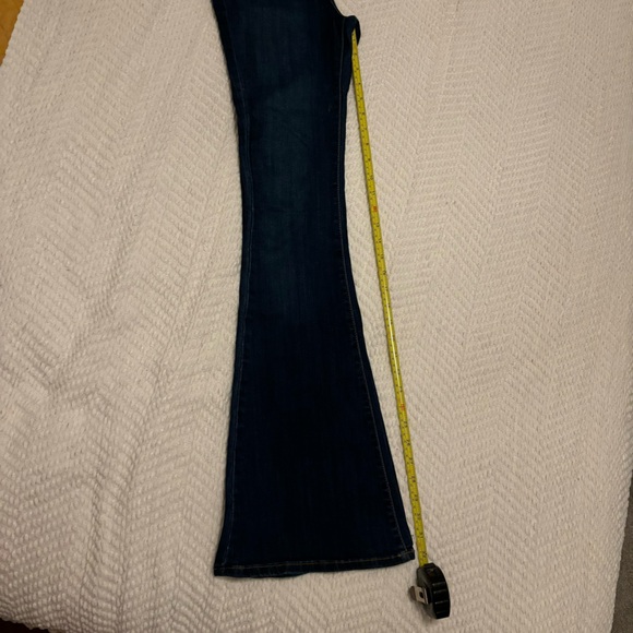 Vibrant MIU Women’s Flare Stretch Button Front Size 5 (W26) Super Soft Like New - Picture 11 of 13